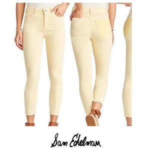 Sam Edelman The Stiletto Ankle Skinny Jeans Size 32 Citron Haze Yellow